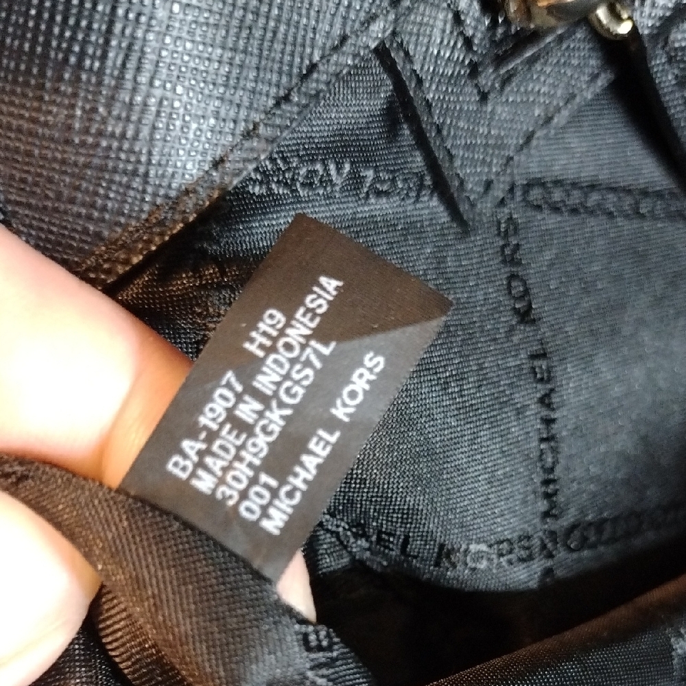 Michael Kors Black Tote with Gold Accents - Picture 17 of 17